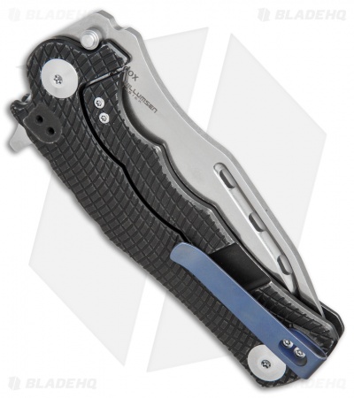 Kizer Willumsen Maddox Frame Lock Knife Black Titanium (3.875" Stonewash) Ki5486