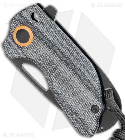 Kizer Yue/Azo Catshark Folding Knife Black Micarta (2" Black) V2561