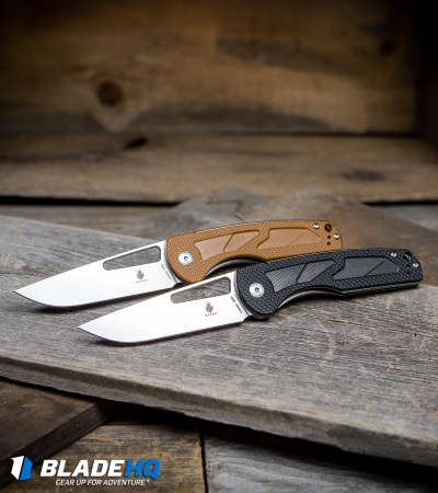 Kizer Yukon Liner Lock Knife Brown (3.39" Stonewash) V4004N2