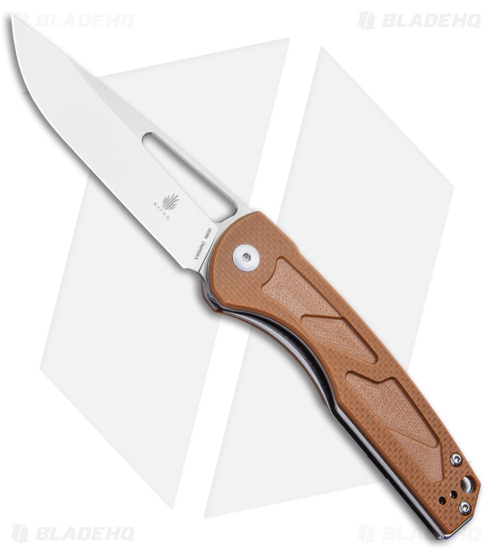 Kizer Yukon Liner Lock Knife Brown (3.39