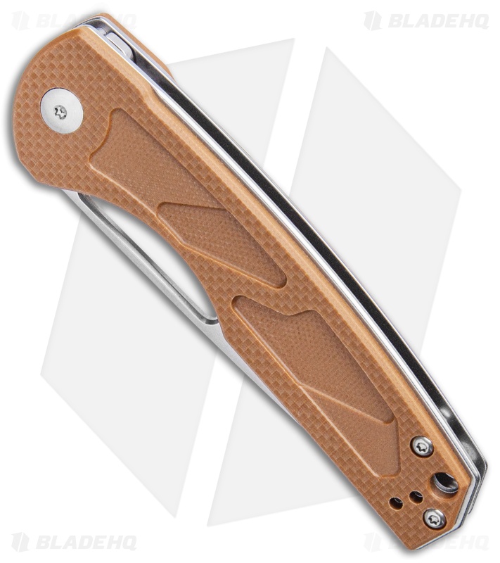 Kizer Yukon Liner Lock Knife Brown (3.39" Stonewash) V4004N2