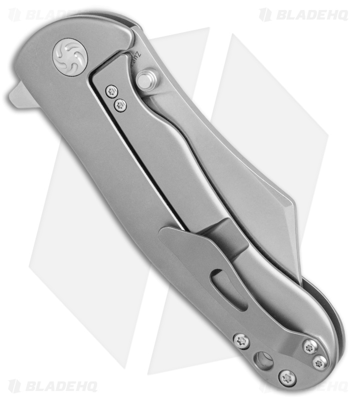 Kizer Zugang Frame Lock Knife Titanium (3.75" Stonewash) Ki4439A1