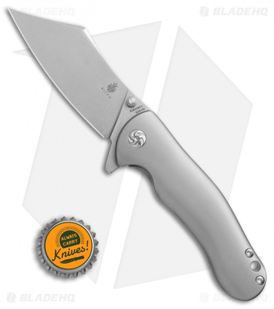 Kizer Zugang Frame Lock Knife Titanium (3.75" Stonewash) Ki4439A1