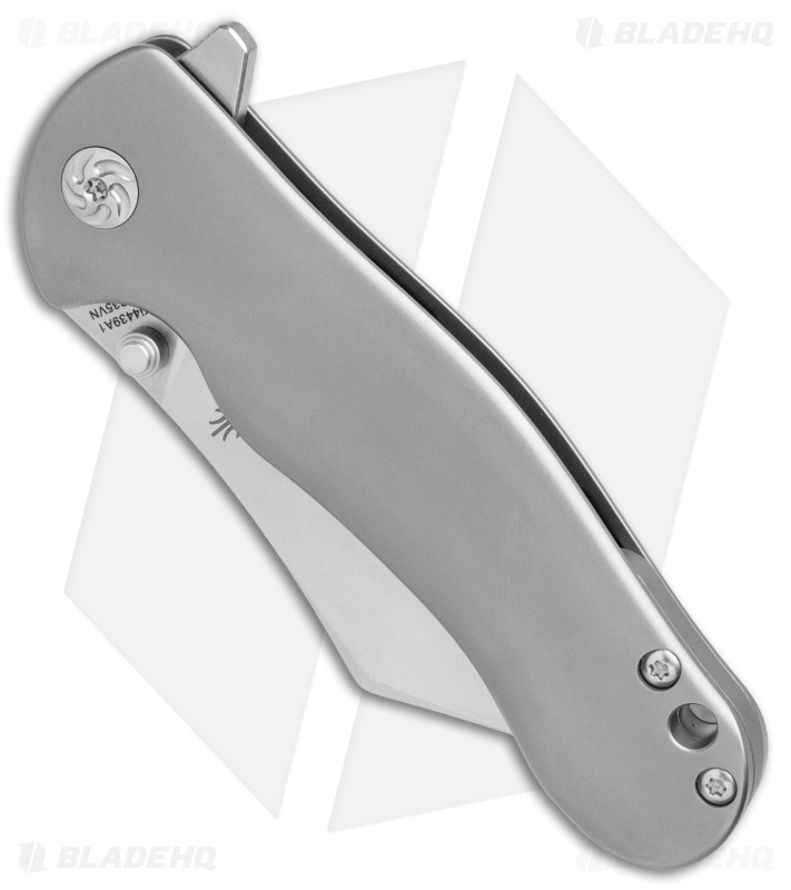 Kizer Zugang Frame Lock Knife Titanium (3.75" Stonewash) Ki4439A1