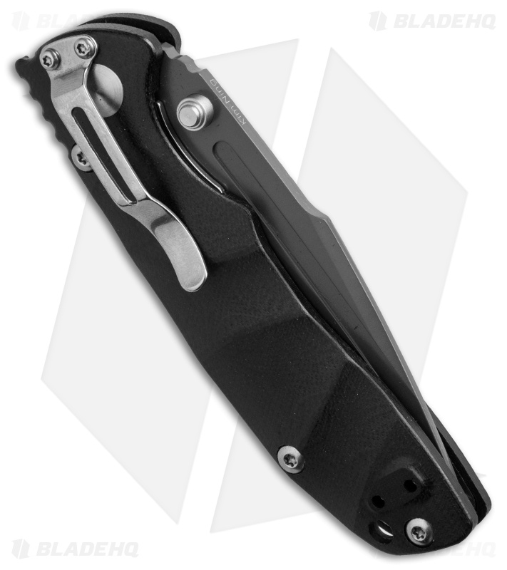 Kizer Vanguard Series Bolt Knife Black G-10 (3.5" Gray) V4412A1