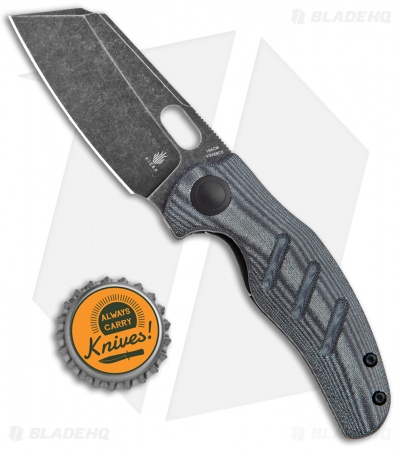 Kizer Mini Sheepdog C01C Liner Lock Black Linen Micarta (2.6" Black SW) V3488C5