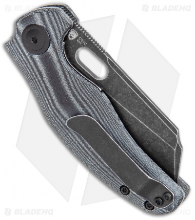Kizer Mini Sheepdog C01C Liner Lock Black Linen Micarta (2.6" Black SW) V3488C5