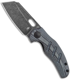 Kizer Mini Sheepdog C01C Liner Lock Black Linen Micarta (2.6" Black SW) V3488C5