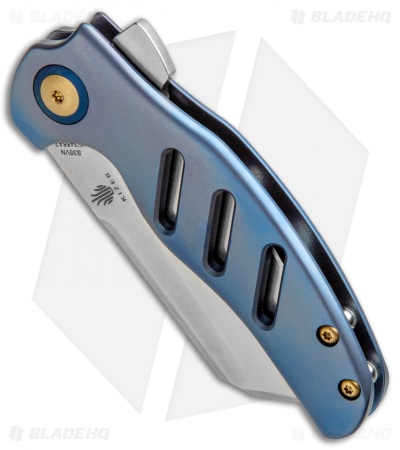 Kizer Mini Sheepdog C01C Frame Lock Flipper Knife Blue Titanium (2.6" Satin)