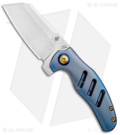 Kizer Mini Sheepdog C01C Frame Lock Flipper Knife Blue Titanium (2.6" Satin)