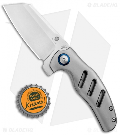 Kizer Mini Sheepdog C01C Frame Lock Flipper Knife Titanium (2.6" Satin)