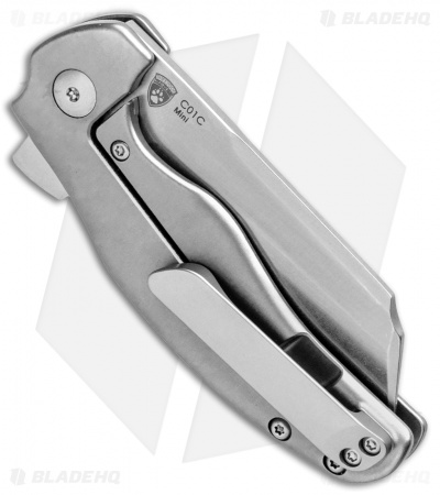 Kizer Mini Sheepdog C01C Frame Lock Flipper Knife Titanium (2.6" Satin)