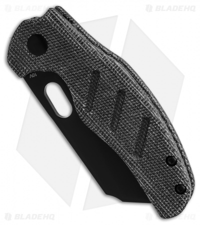 Kizer Mini Sheepdog C01C Liner Lock Black Canvas Micarta (2.6" Black 10V)