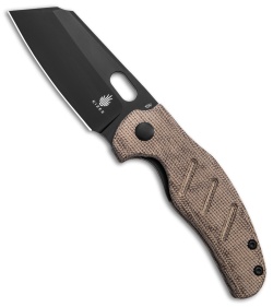 Kizer Mini Sheepdog C01C Liner Lock Natural Canvas Micarta (2.6" Black 10V)