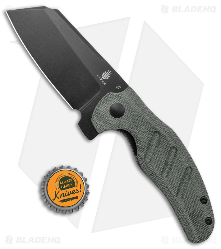 Kizer Sheepdog | Black Micarta/Black 10V BHQ - Blade HQ