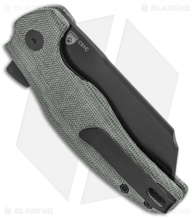 Kizer Vanguard Sheepdog Liner Lock Knife Black Micarta (3.25" Black 10V)