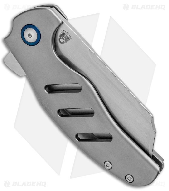 Kizer Sheepdog C01C Left-Handed Knife Titanium (3.25" Stonewash) Ki4488L1