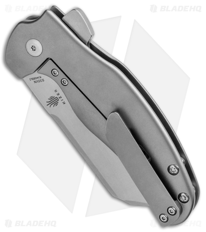 Kizer Sheepdog C01C Left-Handed Knife Titanium (3.25" Stonewash) Ki4488L1