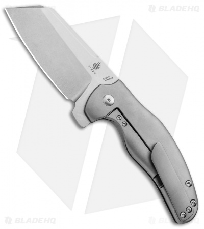 Kizer Sheepdog C01C Left-Handed Knife Titanium (3.25" Stonewash) Ki4488L1