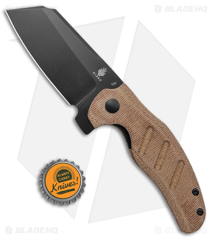 Kizer Sheepdog | Natural Micarta/Black BD1N | Blade HQ Exclusive