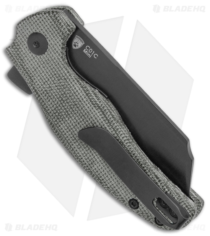 Kizer Vanguard Mini Sheepdog Knife Black Micarta (2.6" Black CPM-10V)