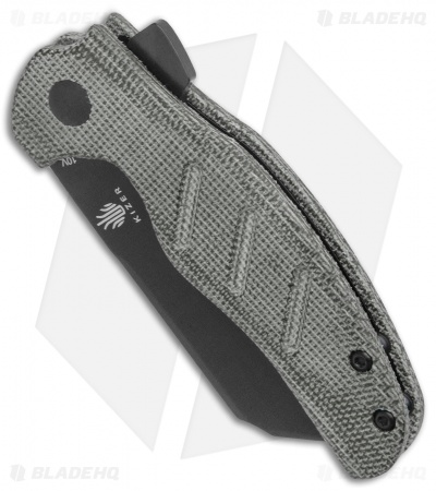 Kizer Vanguard Mini Sheepdog Knife Black Micarta (2.6" Black CPM-10V)