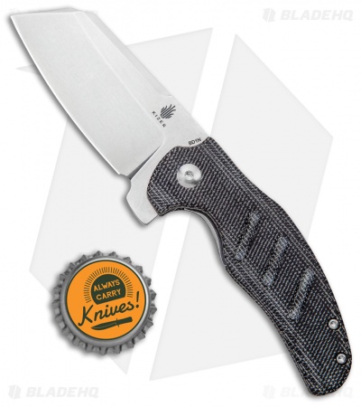 Kizer Mini Sheepdog - Folding Cleaver Knife | Black Micarta/SW