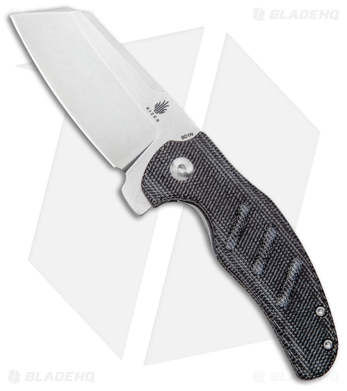 Kizer Vanguard Mini Sheepdog Knife Black Micarta (2.6" Stonewash)