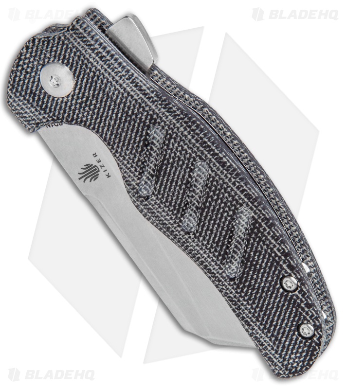 Kizer Vanguard Mini Sheepdog Knife Black Micarta (2.6" Stonewash)