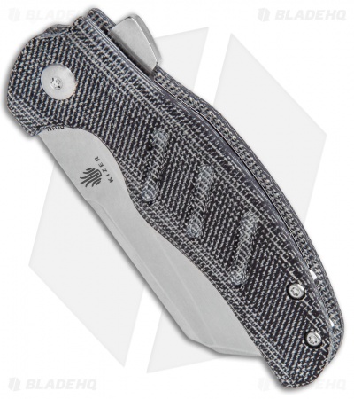 Kizer Vanguard Mini Sheepdog Knife Black Micarta (2.6" Stonewash)