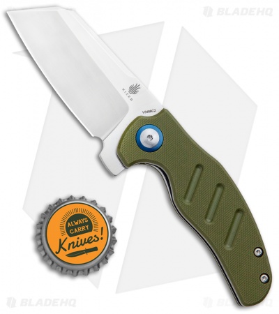 Kizer Vanguard Mini Sheepdog C01C Liner Lock Knife OD Green G-10 (2.6" Satin)