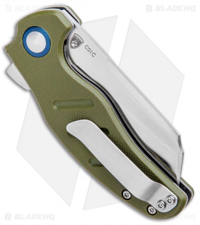 Kizer Vanguard Mini Sheepdog C01C Liner Lock Knife OD Green G-10 (2.6" Satin)