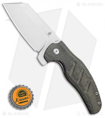 Kizer Vanguard Sheepdog Liner Lock Knife Black Micarta  (3.2" Stonewash)