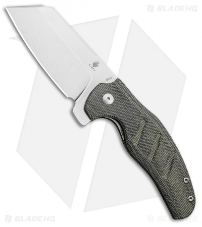 Kizer Vanguard Sheepdog Liner Lock Knife Black Micarta  (3.2" Stonewash)