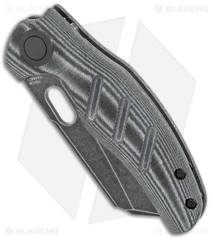 Kizer Vanguard C01C Sheepdog Thumb Hole Knife Black Micarta (3.25" Black SW)