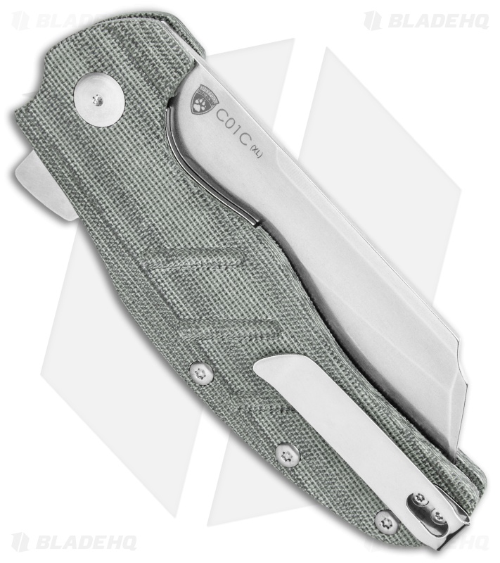 Kizer Vanguard Sheepdog XL C01C Liner Lock Knife Black Micarta (4" SW)
