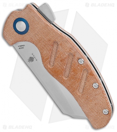 Kizer Vanguard Sheepdog XL C01C Liner Lock Knife Brown Micarta (4" Satin)