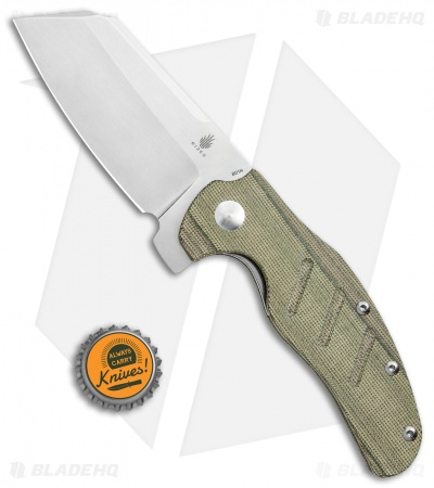 Kizer Vanguard Sheepdog XL C01C Knife Green Micarta - Blade HQ