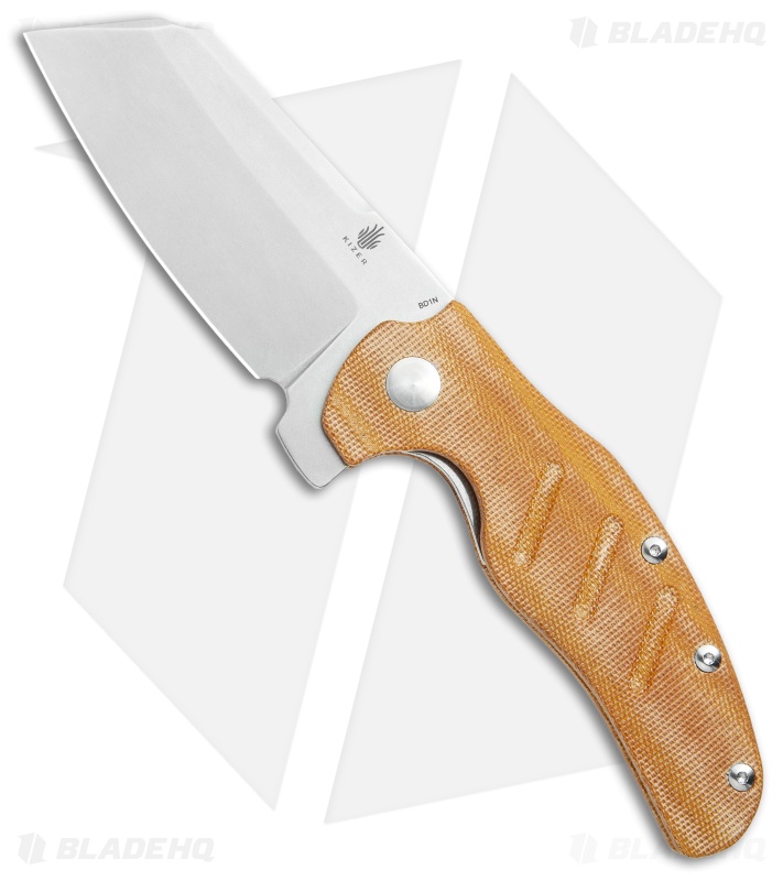 Kizer Vanguard Sheepdog C01C XL Knife | Natural Micarta + SW