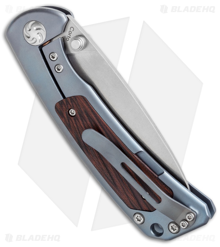 Kizer Corto Frame Lock Knife Blue Titanium/Red G-10 (3.5