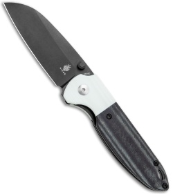 Kizer Conaway Deviant Liner Lock Knife White G-10 / Black Micarta (3" Black)