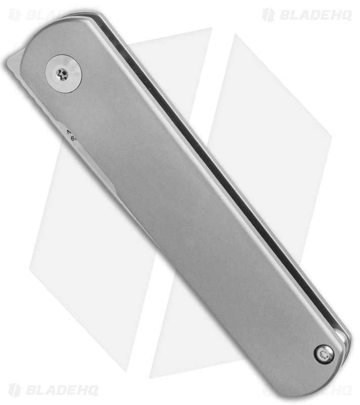 Kizer Feist Front Flipper Knife Gray Titanium (2.8" Stonewash) Ki3499 