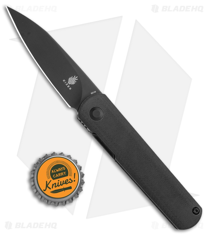 Kizer Vanguard Feist - Front Flipper Knife | Black/Black | Blade HQ