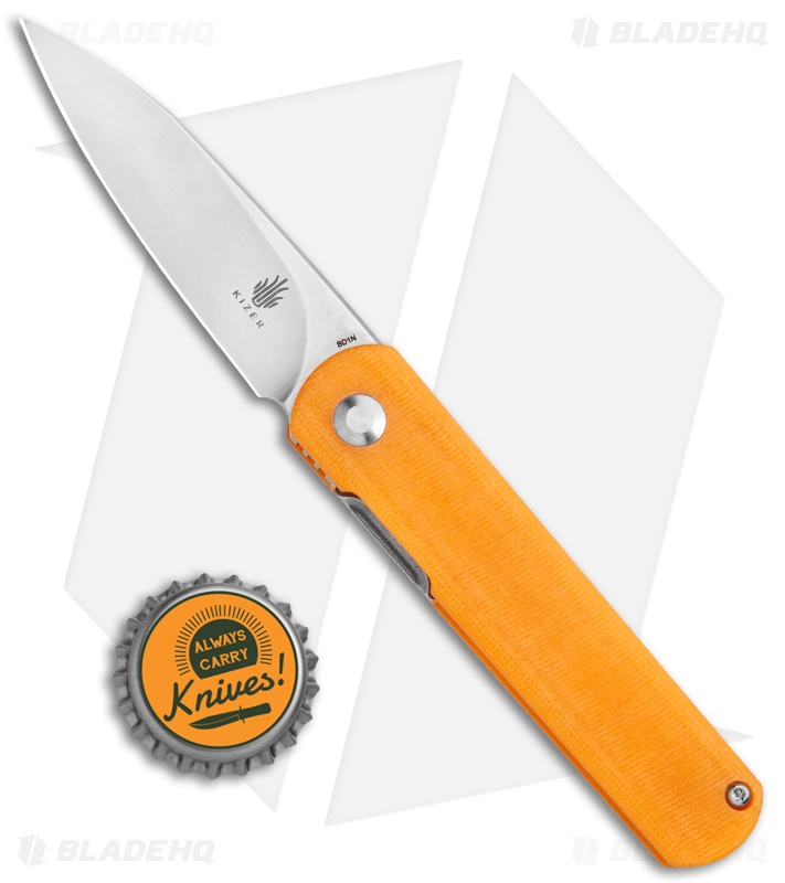 Kizer Vanguard Feist Front Flipper Knife Orange/SW Blade HQ