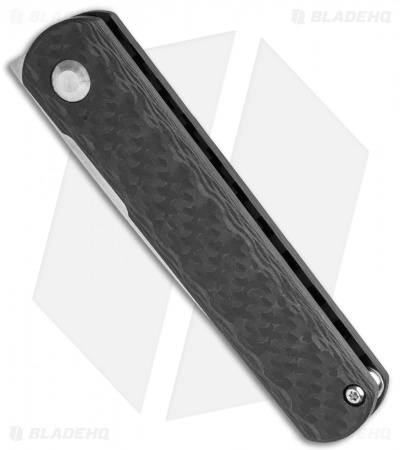 Kizer Vanguard Feist Front Flipper Knife Carbon Fiber (2.8" Stonewash BD1N)