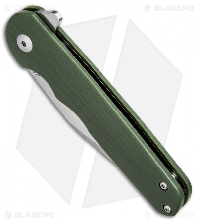 Kizer Vanguard Flashbang A2 Liner Lock Knife Green G-10 (3" Satin)