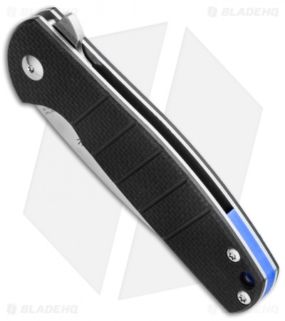Kizer Vanguard Laconico Gemini Flipper Black G-10 (3.1" Stonewash) V3471N1