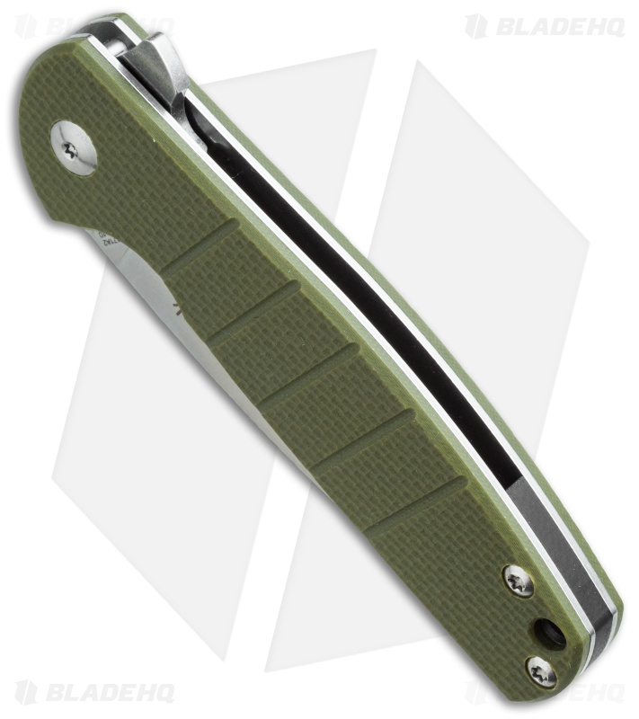 kizer vanguard laconico gemini flipper green g 10 3 1 stonewash