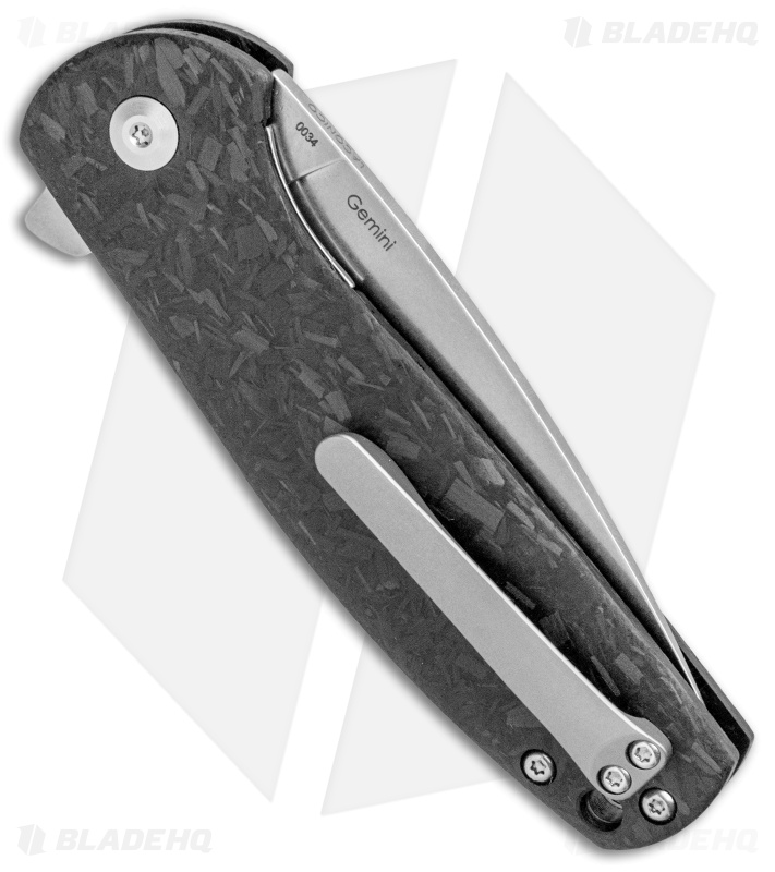 Kizer Laconico Gemini - Manual Folding Knife | Shred Carbon Fiber