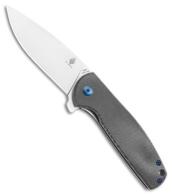 Kizer Vanguard Laconico Gemini Flipper Black Micarta (3.1" Stonewash) V3471N3